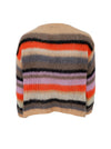 Black Colour Adelin Multi Striped Cardigan - Peach Multi