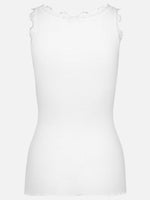 Rosemunde Babette SL U-neck Lace Top - New White