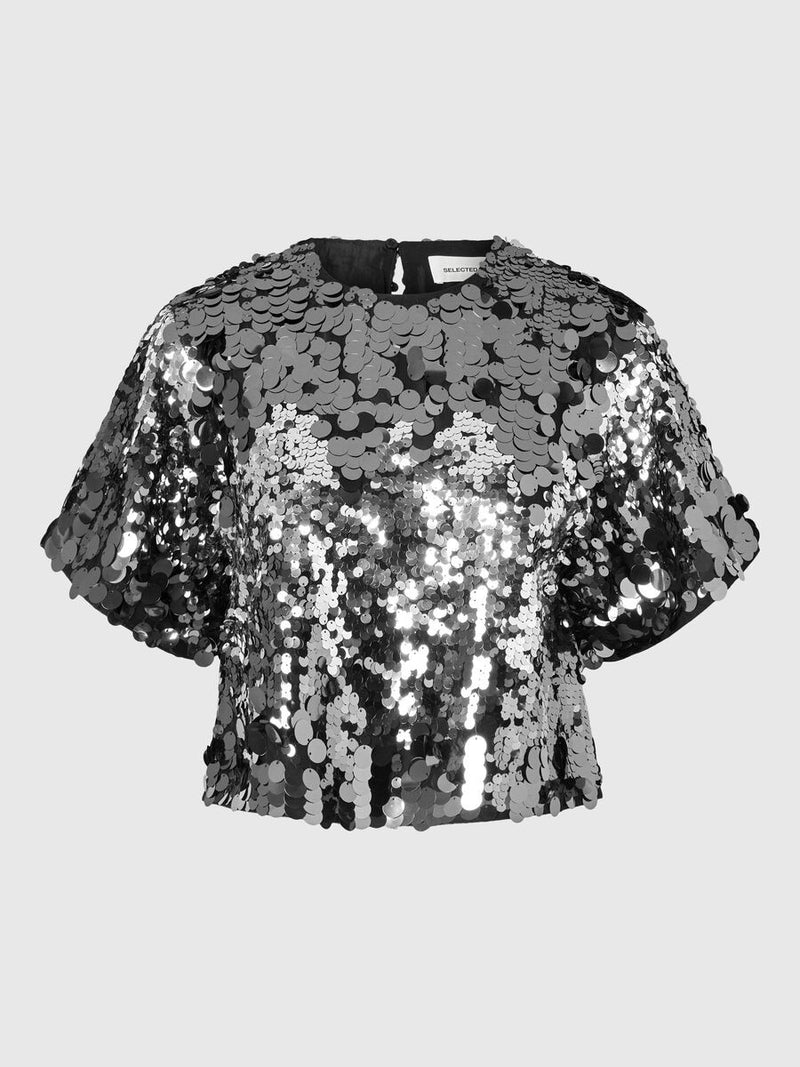 Selected Femme Tania Top - Silver