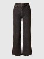 Selected Femme Harper High Waist Flared Jeans - Black