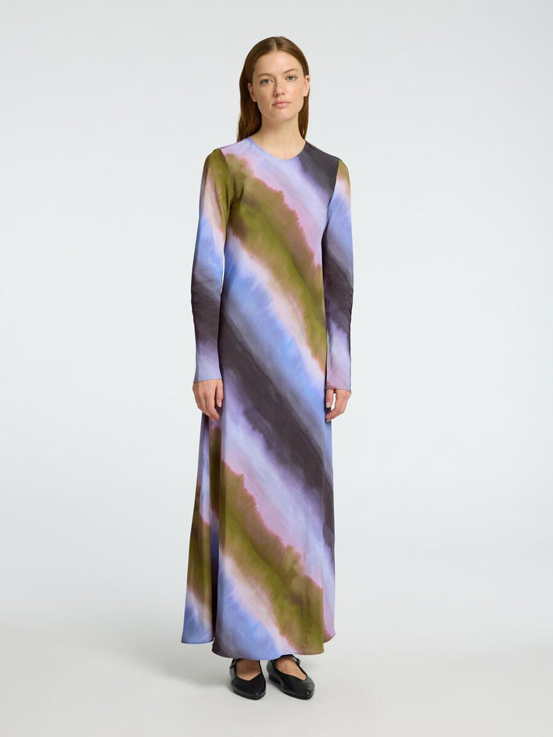 Selected Femme Gafrid Printed Maxi Dress - Cornflower Blue