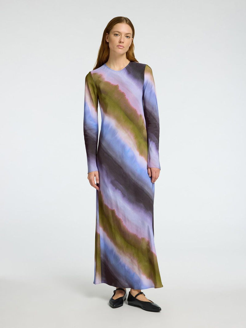 Selected Femme Gafrid Printed Maxi Dress - Cornflower Blue