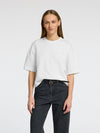 Selected Femme Penny Embroidered T-shirt - Snow White/Birch