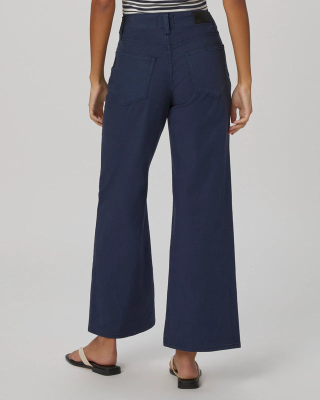 Paige Ari Wide Leg Tie Waist Jeans - Navy