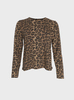 Black Colour Zelda Long Sleeve Tee - Leopard