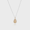 Anna Beck Classic Teardrop Pendant Necklace - Reversible - Gold/Silver