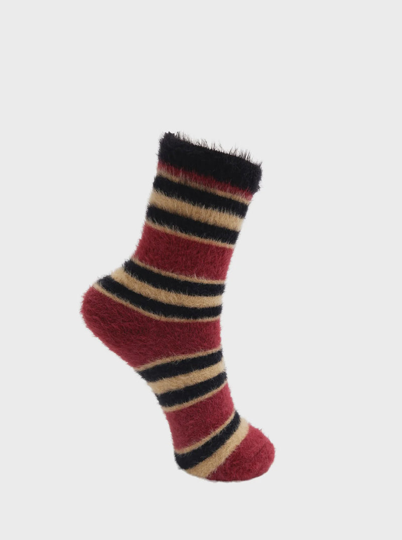 Black Colour Patricia Soft Sock - Wine