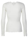 Rosemunde Benita O-neck Lace T-Shirt - New White