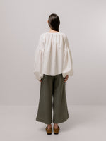 Emin + Paul Volume Sleeve Lace Blouse - White