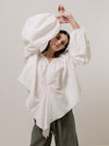 Emin + Paul Volume Sleeve Lace Blouse - White