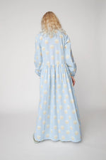 Stella Nova Big Dot Maxi Dress - Light Blue