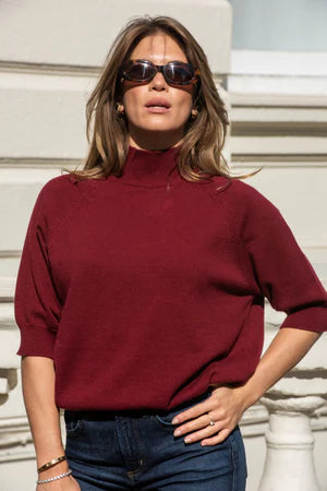 Libby Loves Carrie Top - Burgundy