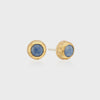 Anna Beck Dumortierite Stud Earrings - Gold