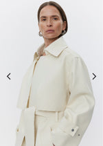 Day Birger Et Mikkelson Chapin Shiny Twill Coat - Pistachio Shell