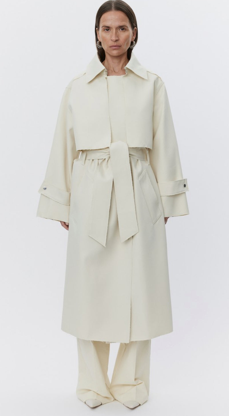 Day Birger Et Mikkelson Chapin Shiny Twill Coat - Pistachio Shell