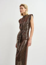 Essentiel Antwerp Gonnak Midi Dress - Gold