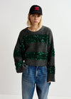 Essentiel Antwerp Group Sequin Sweater - Grey/Green