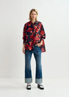 Essentiel Antwerp Gwendolyn Shirt - Black / Orange / Red