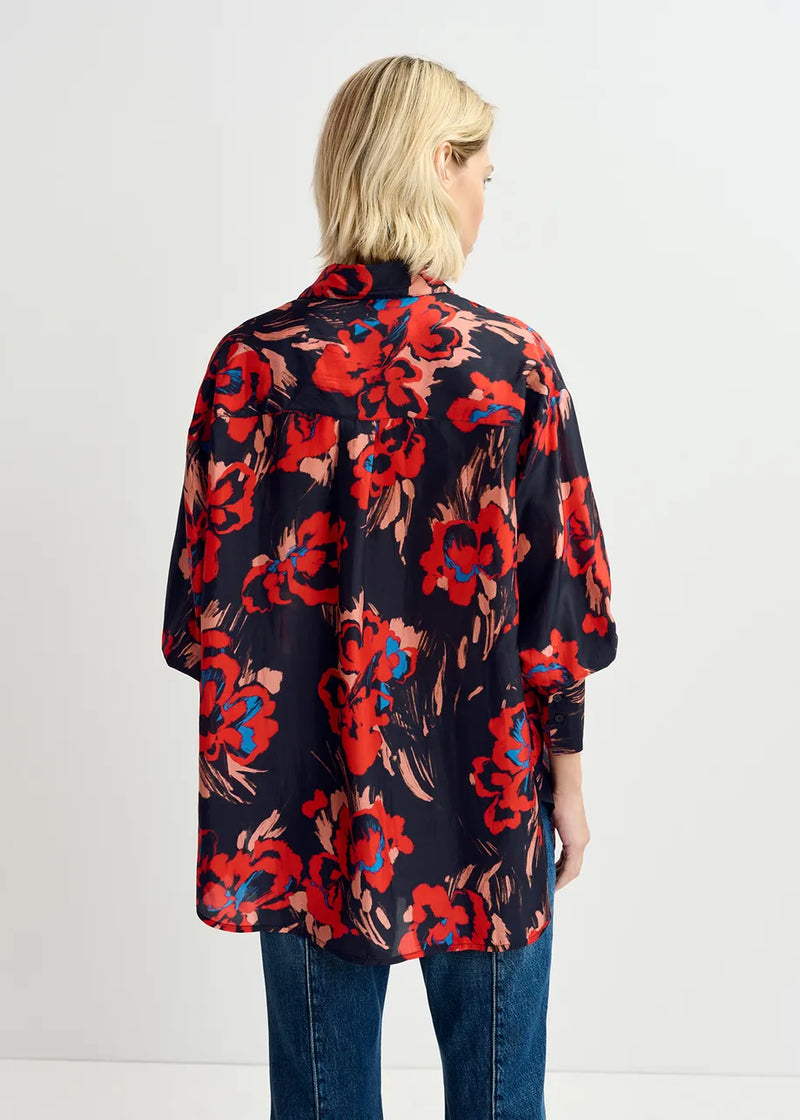 Essentiel Antwerp Gwendolyn Shirt - Black / Orange / Red