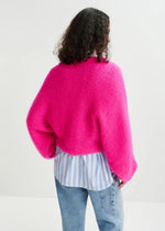 Essentiel Antwerp Hattitude Mohair Blend Knit - Bright Pink