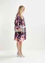 Essentiel Antwerp Heir Mini Dress - Dark Blue/Dark Purple/Light Pink