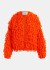 Essentiel Antwerp Hinwood Oversized Loop Knit Jacket - Bright Orange