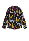 Rails Kate Silk Shirt - Illustrated Animals