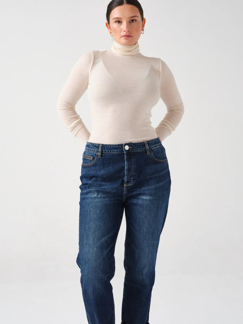 Seventy + Mochi Bobbi Boyfriend Jean - Dark Americana