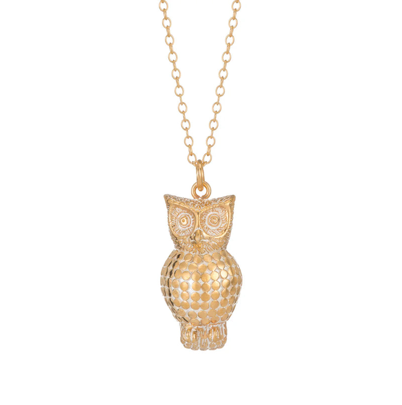 Anna Beck Owl Necklace - Gold