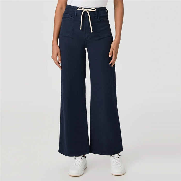 Paige Ari Wide Leg Tie Waist Jeans - Navy