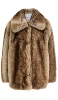 Jakke Rosemary Faux Fur Coat - Brown Fox