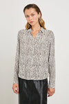 Rails Josephine Shirt - Charcoal Watercolour Cheetah