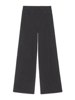 FRAME Jet Set Slim Palazzo Pants - Sheen Noir