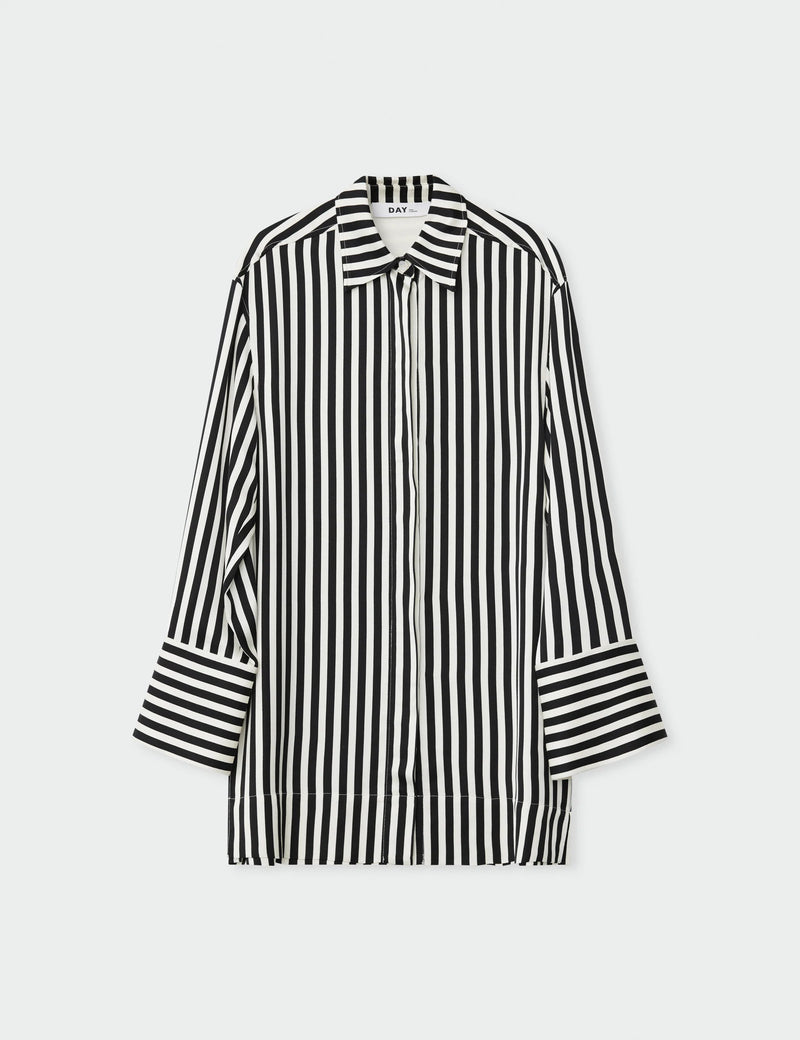 Day Birger Et Mikkelson Lea Striped Viscose Shirt - Fluid Stripes