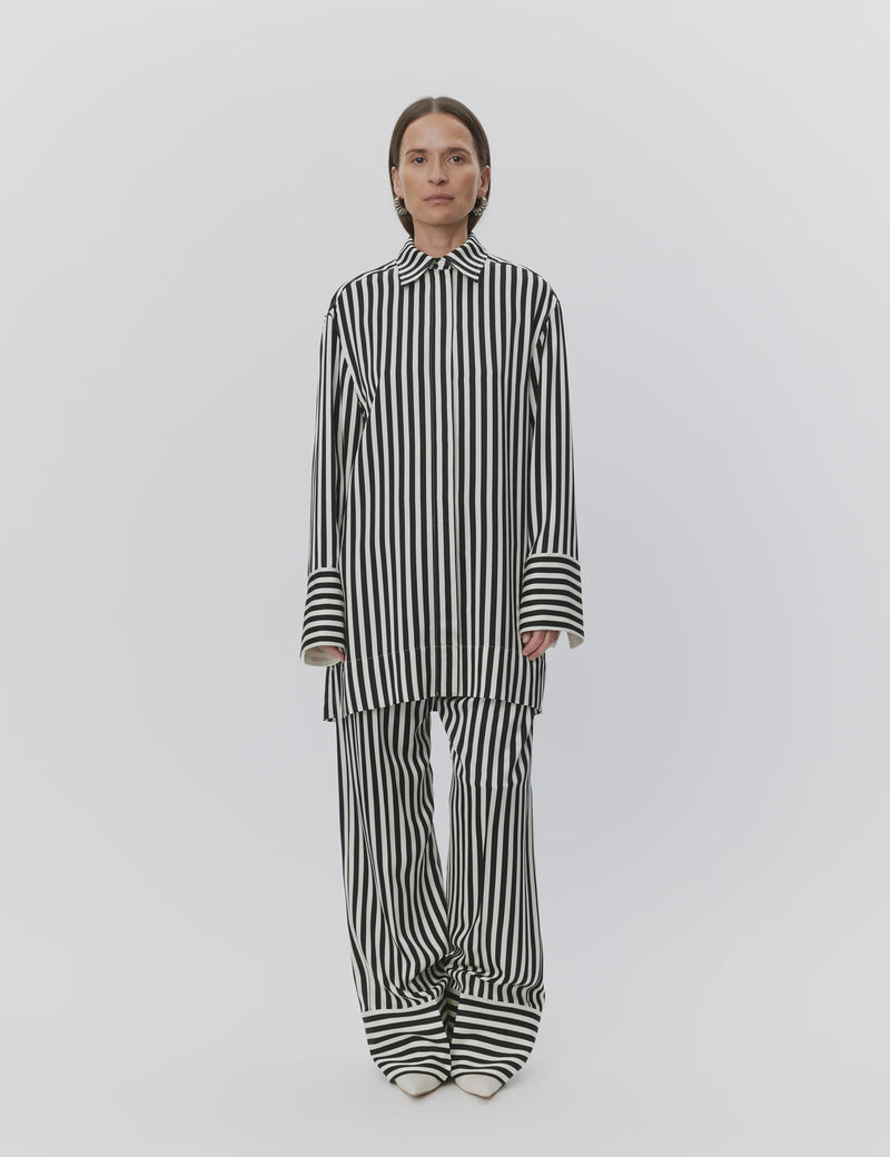 Day Birger Et Mikkelson Lea Striped Viscose Shirt - Fluid Stripes