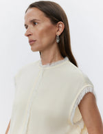 Day Birger Et Mikkelson Lise Matte Crepe Top - Winter White