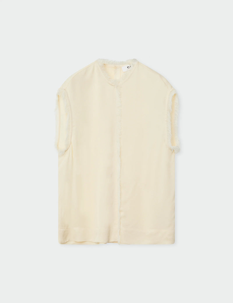 Day Birger Et Mikkelson Lise Matte Crepe Top - Winter White