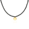 Anna Beck Beaded Hematite Circle Pendant Necklace