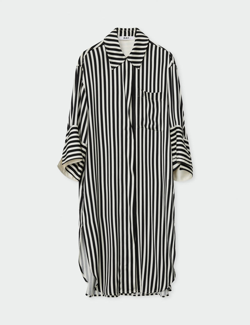 Day Birger Et Mikkelson Noe Striped Viscose Dress - Fluid Stripes