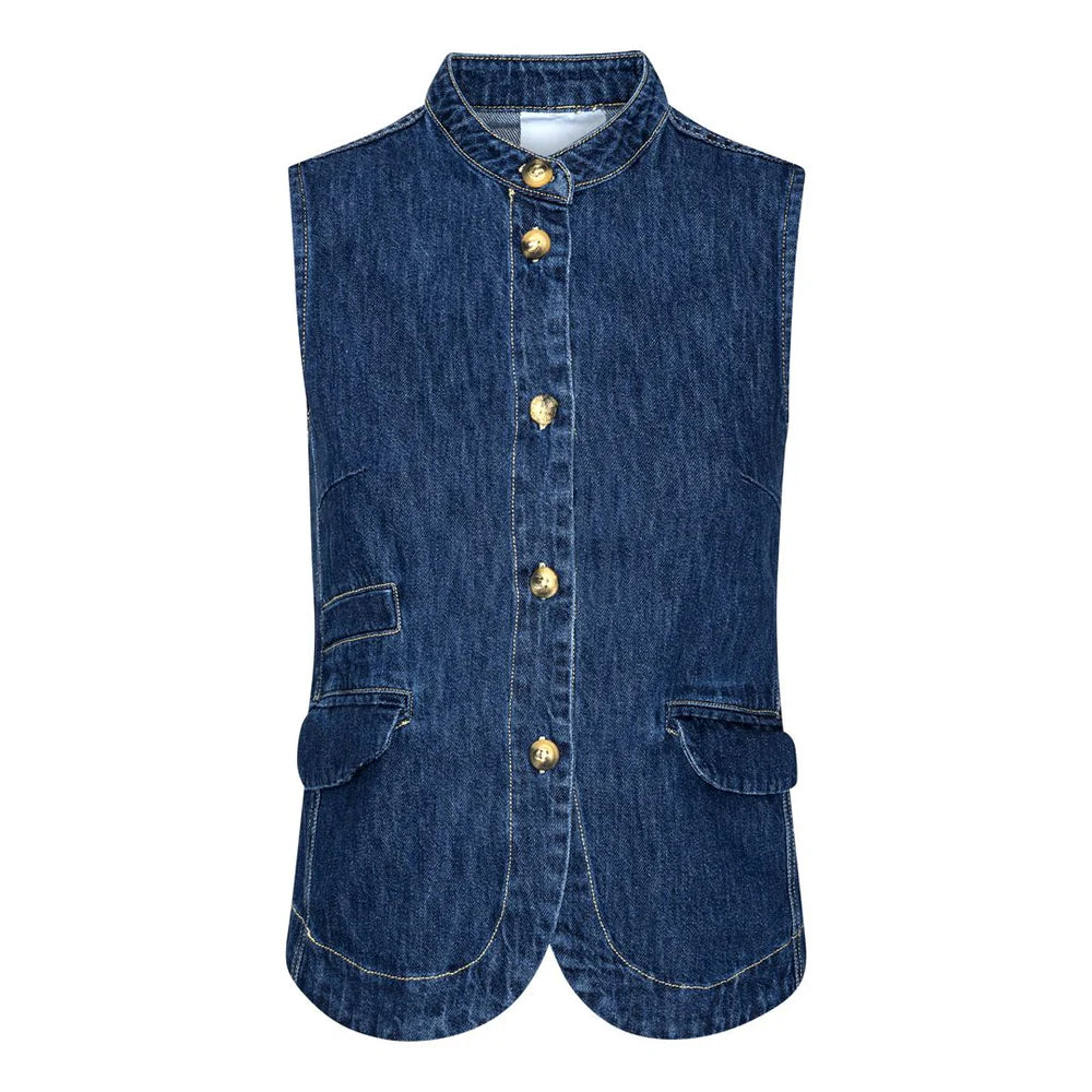 Project AJ117 Passion Denim Waistcoat - Indigo