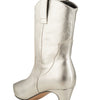 Shoe The Bear Dicte Western Boot - Silver Metallic