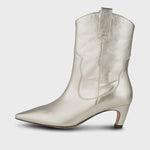 Shoe The Bear Dicte Western Boot - Silver Metallic