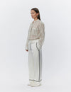 Day Birger Et Mikkelson Yrsa Sheer Stripe Shirt - Pistachio Shell