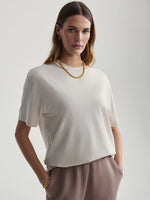 Varley Leighton Boyfriend Tee - Oatmeal