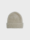 Black Colour Ginger Rib Hat - Natural