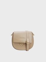 Black Colour Olivia Crossover Bag - Taupe