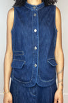 Project AJ117 Passion Denim Waistcoat - Indigo