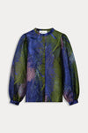 Pom Amsterdam Festive Feathers Blouse - Multi Colour