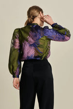 Pom Amsterdam Festive Feathers Blouse - Multi Colour