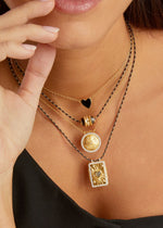 Mya Bay Stone Heart Boheme Necklace - Gold